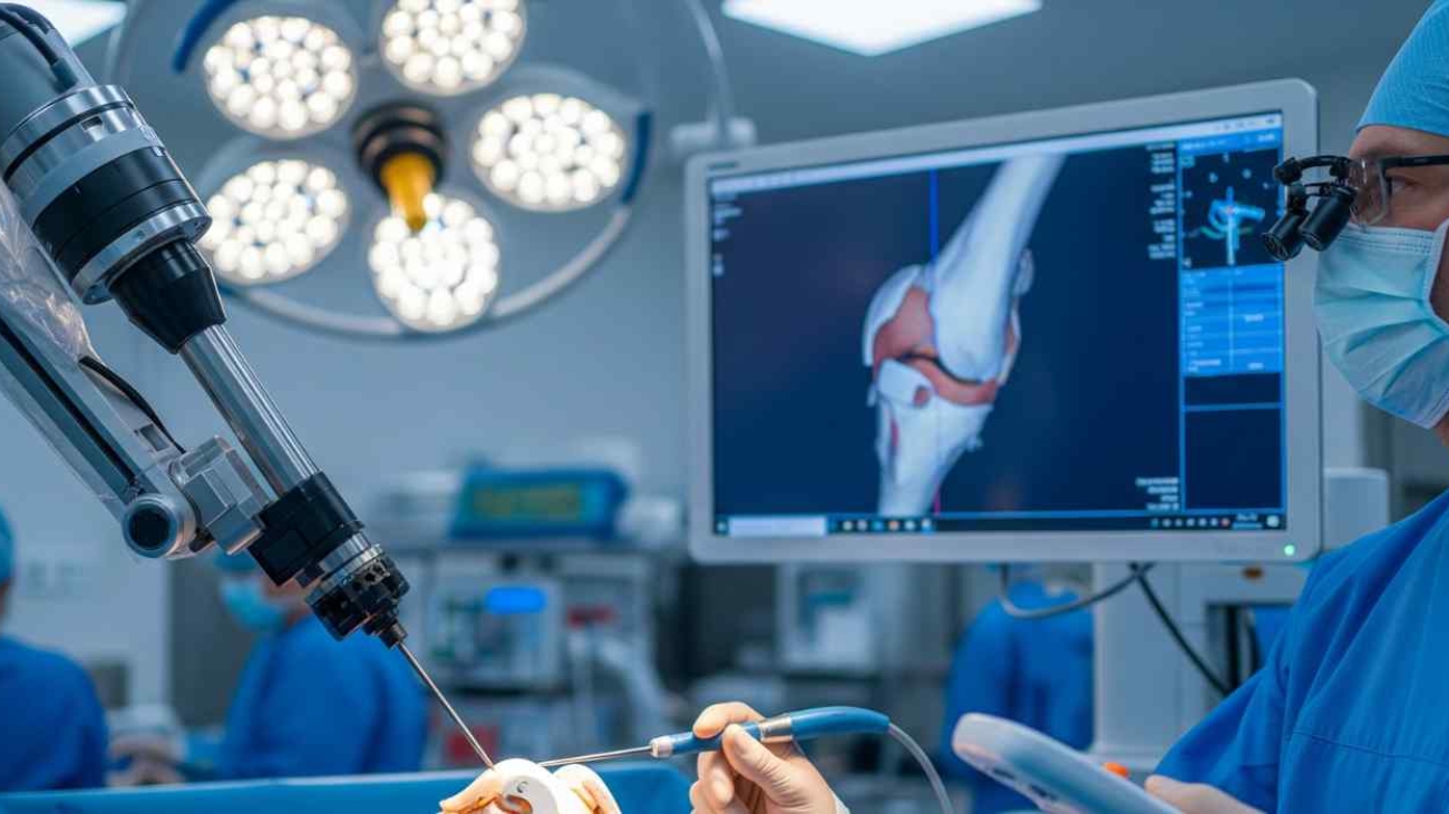 orthopedic-surgeon-performing-robotic-joint-replacement-surgery